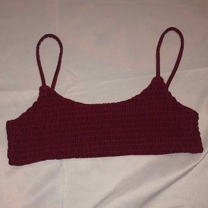 Ruched bikini top